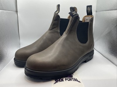 Blundstone 1469 Men’s Chelsea Boots - Classic Steel Grey Lined Steel Grey by Blundstone at Walking On A Cloud  main image 3