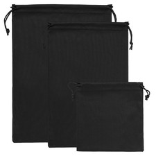 3 Pack Ski Goggle Bag Microfiber Pouch Protective Storage Case Sleeve Black