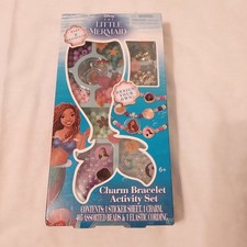 Disney The Little Mermaid Charm Bracelet Activity Set Make 8 Bracelets New