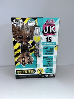 L.O.L. Surprise! JK Mini Fashion Doll Queen Bee with 15 Surprises Including