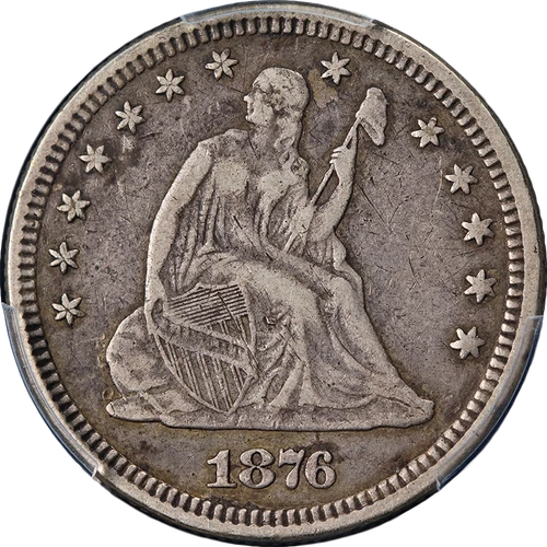 1876-P Seated Liberty Quarter PCGS VF30 Nice Eye Appeal Nice Strike