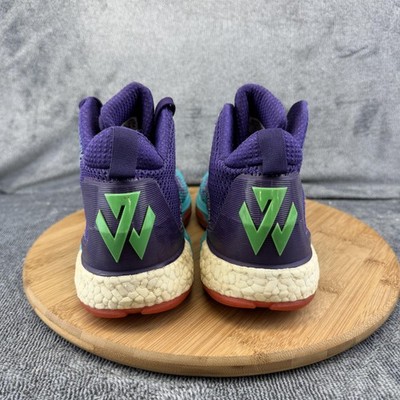 Adidas Crazylight Boost Shoes Mens Size 7 Purple Teal Basketball Sneakers AQ8550 Adidas Crazylight Boost Shoes Mens Size 7 Purple Teal  main image 3