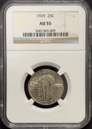 1929 Standing Liberty Quarter NGC - AU55 ( 40473 )