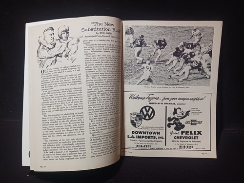 PIGSKIN REVIEW USC: "Ohio State vs Southern California Program" 19 de octubre de 1963 - Imagen 4 de 4