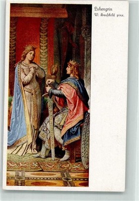 39613041 - Signed Hauschild, W. Lohengrin Elsa's Lament Uvachrom No. 4482 Series