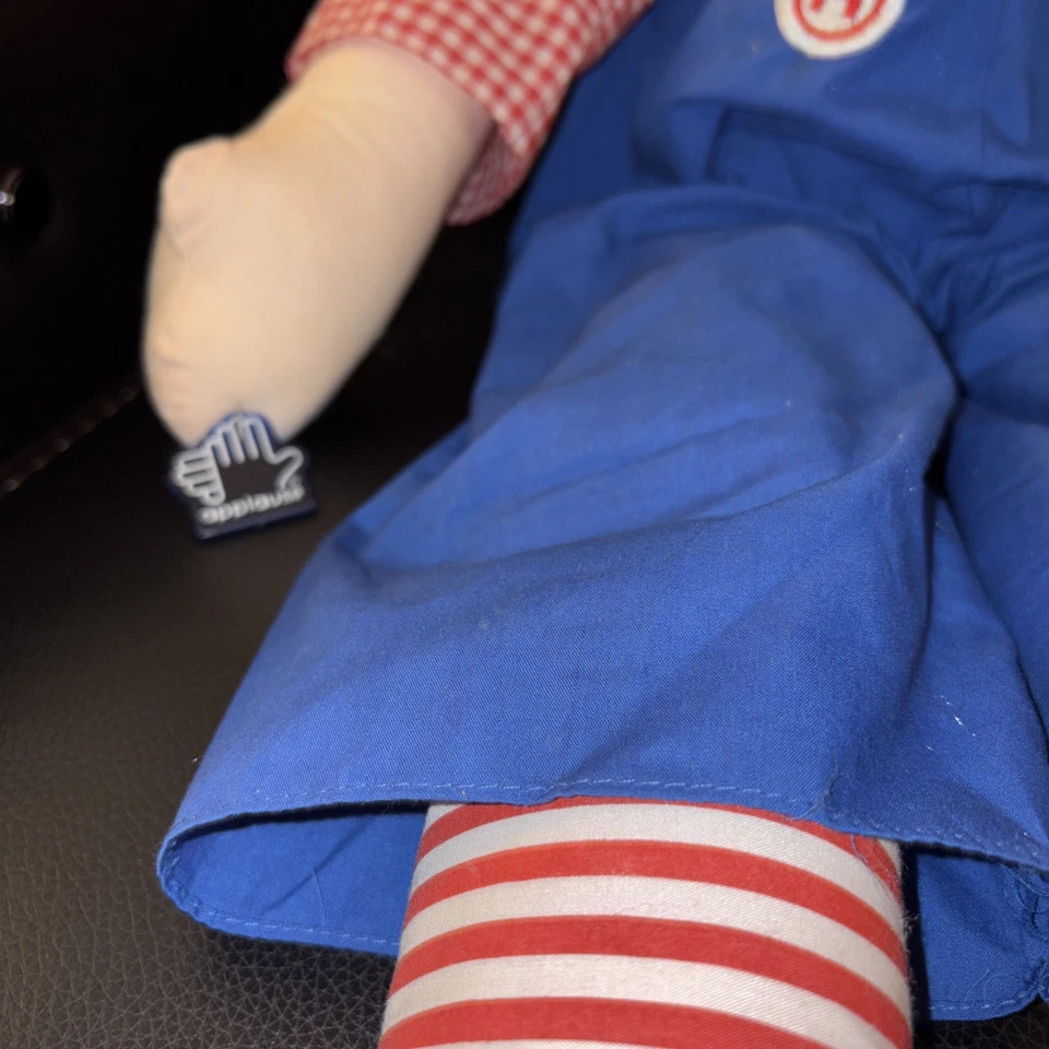 Vintage Applause Raggedy Andy 35 pol. Pelúcia 1991 Johnny Gruelle - Imagem 2 de 4