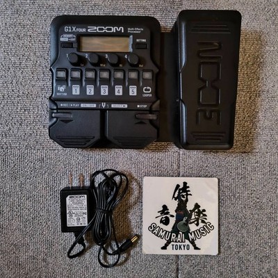 Zoom G1X FOUR Multi Effect Processor Stomp Pedal w/ AC Adapter From Japan