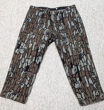 vintage USA made CABELAS wool pants 44x28 camouflage TREBARK hunting GORETEX