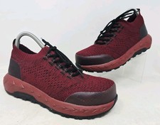 Rocky Womens 3" Workknit size 7.5 M Red Comp Toe Work Shoes