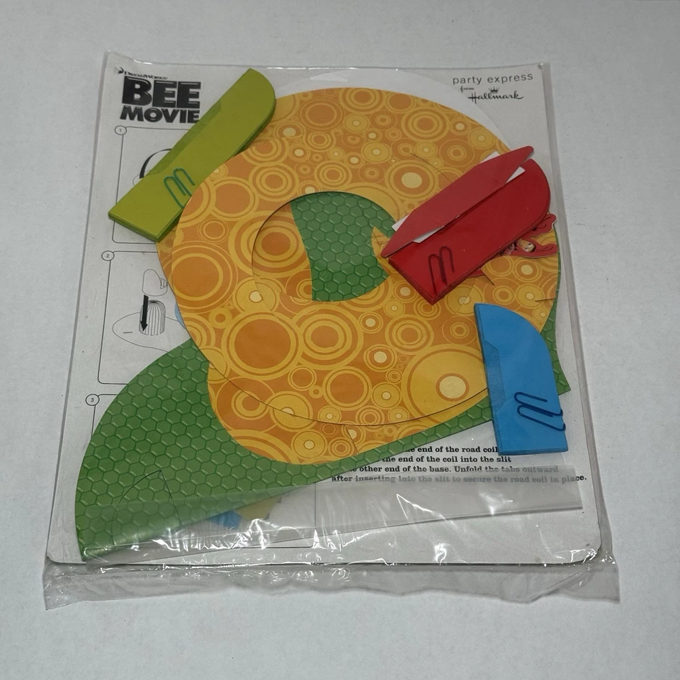 NUEVO NOS 2007 Dreamworks La Abeja Película Cumpleaños Fiesta Centro de Mesa Decoración Foto 4 de 4