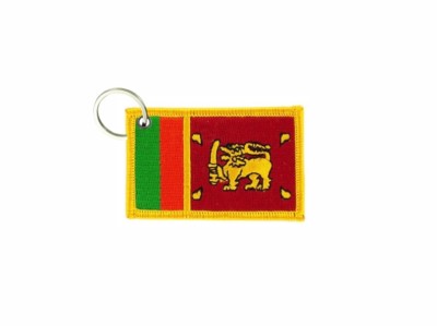 Porte-clés Brodé Patch Drapeau De Bali Indonésie - Multicouleur - Fait En France - Neuf