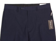 Men's MICHAEL KORS Navy Black Plaid Wool  Dress Pants 32x32 32 32 NWT NEW
