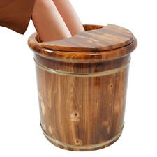 Footbath Bucket Footbath Barrel Wooden Footbath Bucket Floortanding 40 40cm