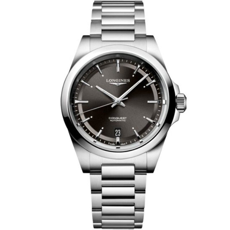 New Longines Conquest 2024 38MM Black Dial SS Men's Watch L3.720.4.52.6