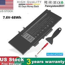 Lot 1-100PCS 4GVMP 68Wh Battery For Dell Latitude 5400 5500 Precision 3540 7.6V