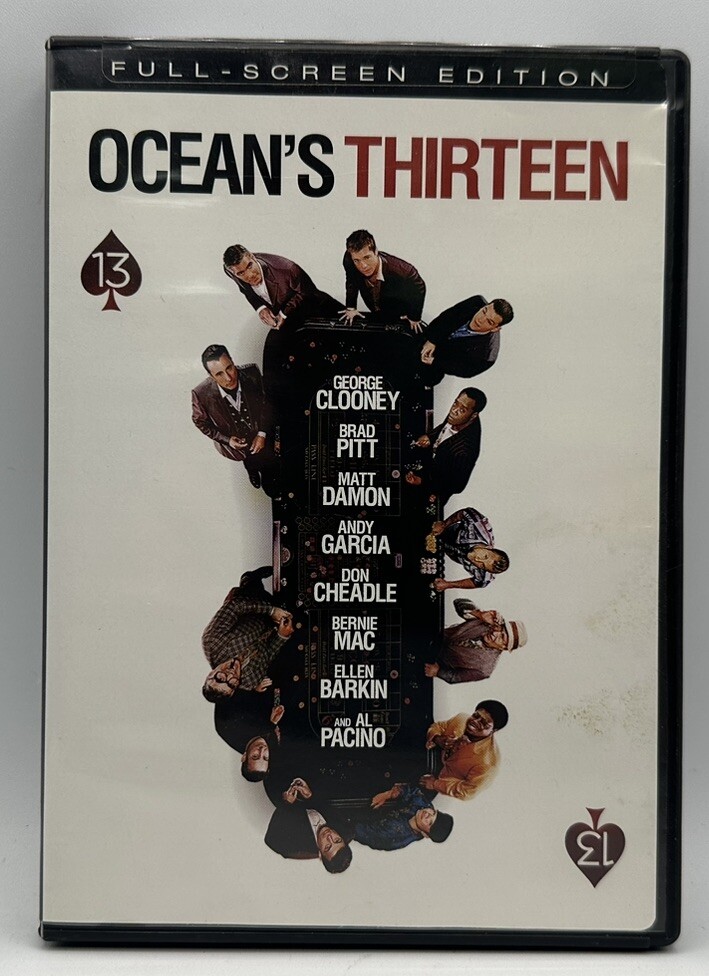 Ocean’s Thirteen DVD with Clooney, Pitt, Pacino - Free Shipping 2007