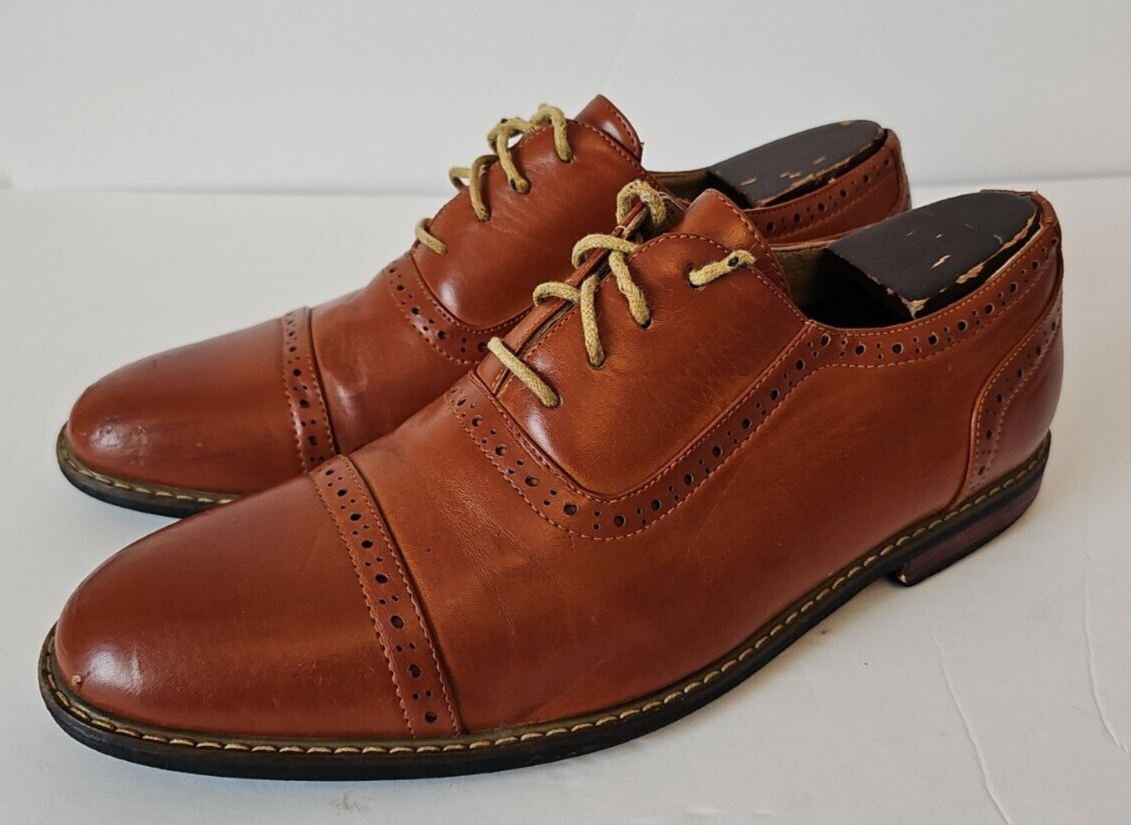 SAOLA Scarpe eleganti Oxford Bruno Marc Prince 5 New York da uomo marroni medi taglia 11