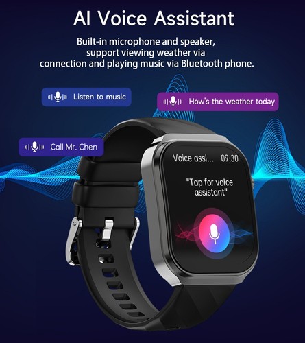 AZNCOS New Smart Watch For Men/Women Waterproof Smartwatch Bluetooth iOS Android - Picture 17 of 21