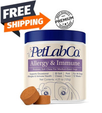 Allergy Immune Probiotics For Dogs,Support Seasonal Allergies Pork Flavor-30 Ct