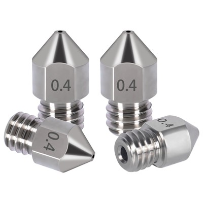 10Pcs Titanium Alloy MK8 0.4mm Extruder Nozzle Cleaning Kits for CR-10 Ender 3 5