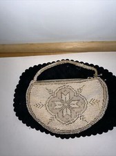Vintage Beaded Bag 6 Wide 4 Deep. made in Czechoslovakia.