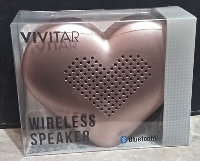 Vivitar Rose Gold Heart Shape Wireless Bluetooth Portable Speaker