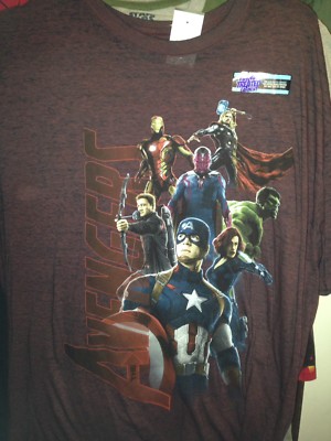 Marvel Avengers T Shirt Mens Size XXL