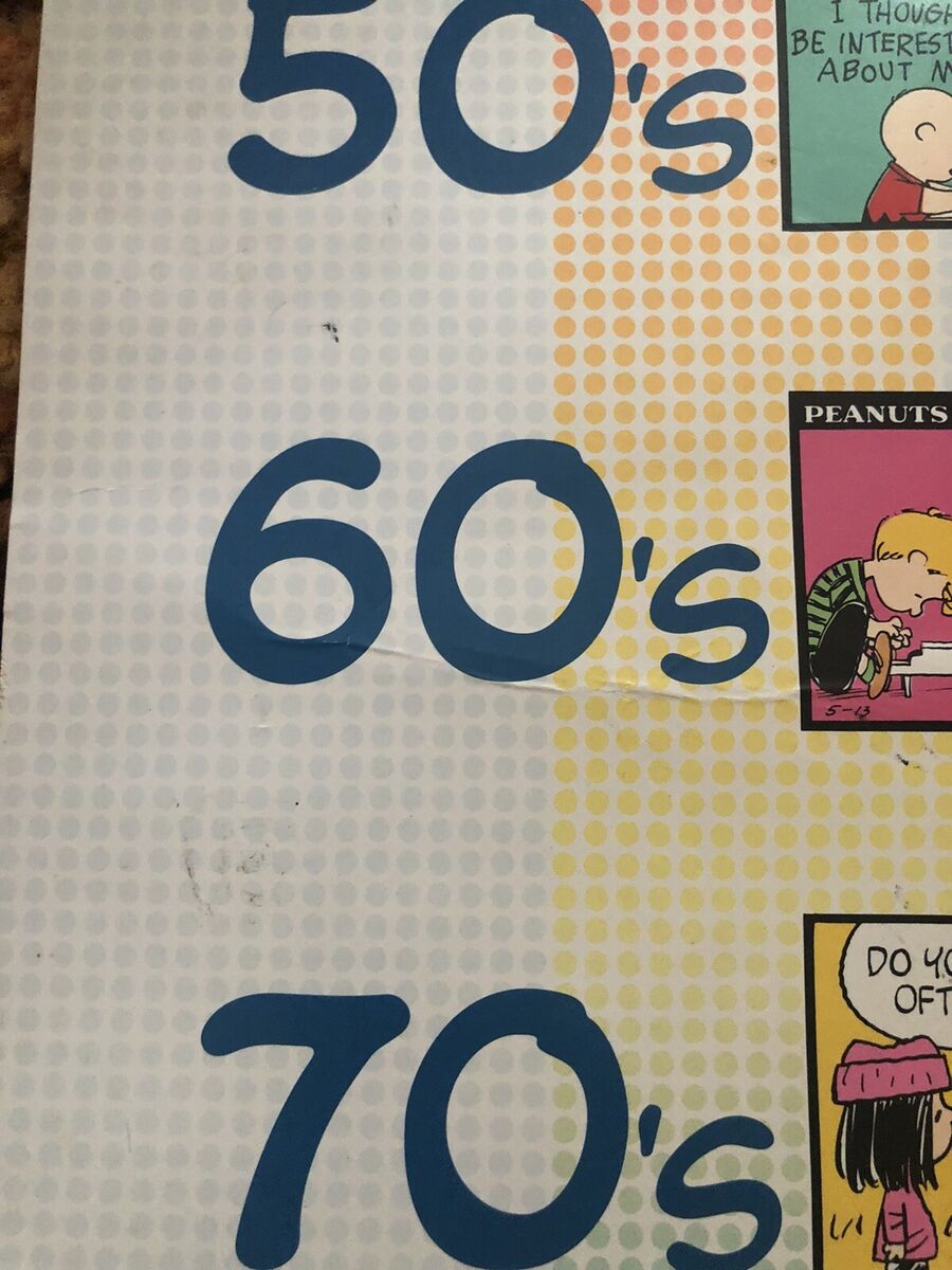 Vintage Peanuts 40 Years of Happiness Hallmark Poster | eBay Vintage Peanuts 40 Years of Happiness Hallmark Poster | eBay