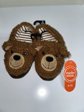 Toddler Bear Slippers Size 9-10 NWT