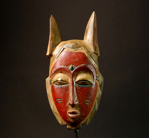 African Guro Mask Handmade Wall Art Unique Home Decor Mask for Cultural -9210