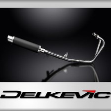 HONDA CB500 CB500S SPORT 94-03 FULL EXHAUST SYSTEM 350mm CARBON ROUND SILENCER