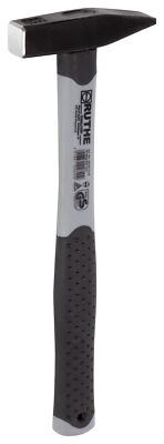 RUTHE Schlosserhammer 500g Deutsche Form mit Fiberglasstiel Hammer NEU