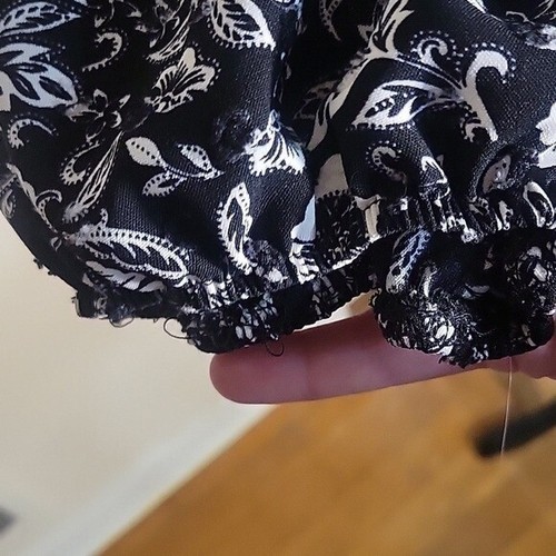 ADRIENNE VITADINI Floral Print Peasant Blouse Square Neck Top Bohemian Style XL - Picture 4 of 10