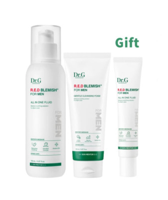 Dr.G R.E.D Blemish For Men All In One Fluid 150ml + Cleansing Foam 150ml For Men