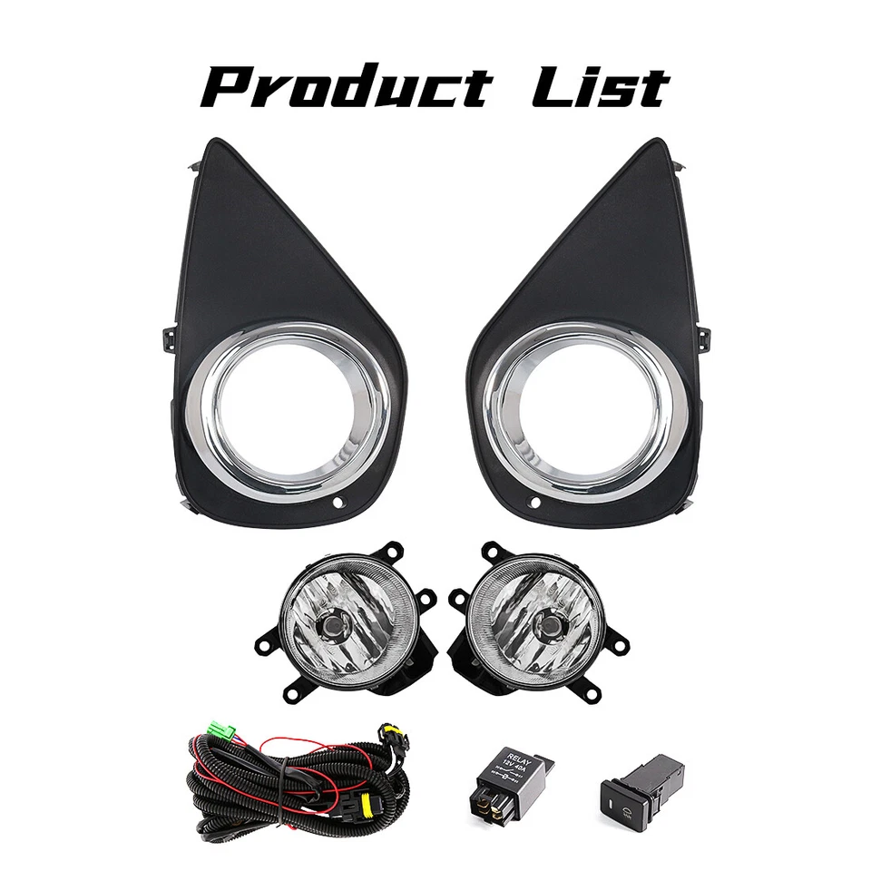 Faro antiniebla delantero bombillas halógenas para Toyota Yaris 2015-2017 hatchback Foto 4 de 4