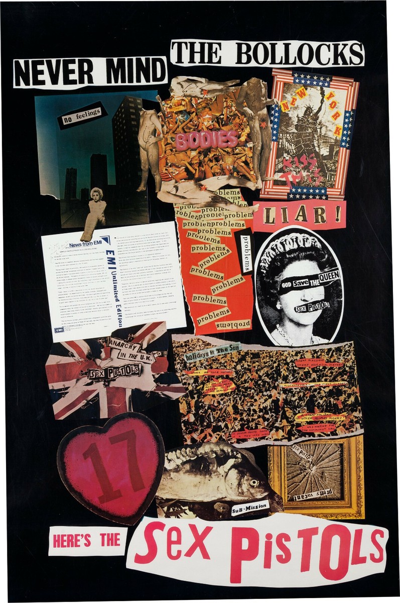 SEX PISTOLS 'Never Mind The Bollocks' LP Album Poster - 30