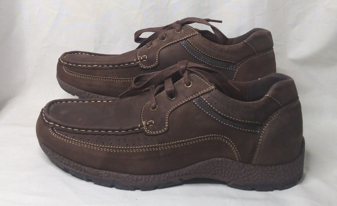 Tansmith Mens Leather shoes Size 11 Cushioned Rubber Soles  display picture 1