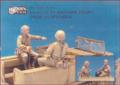 Hobby Fan Sd.Kfz.11 3T Eastern Front Crew (2 Figures) 1/35 Scale Model Kit