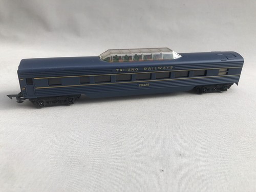 Vintage Triang R132 OO Gauge 1st Series TC Vista Dome Coach 20425 Blue Roof VGC - Picture 2 of 17