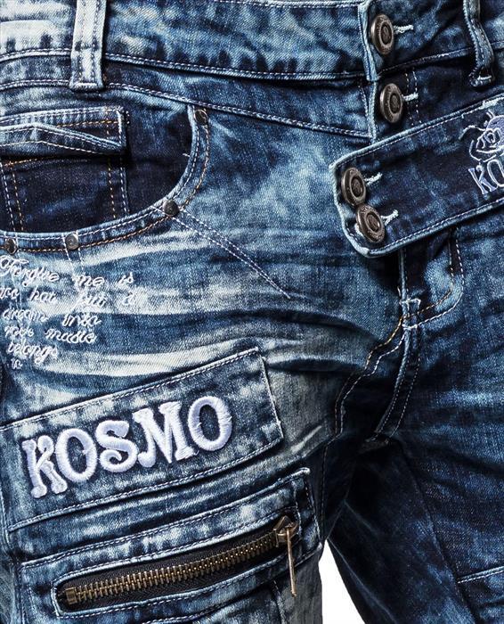 K&M Kosmo Lupo CHASE Mens Jeans Clubwear Denim Blue all