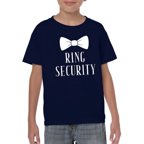 Ring Security - Wedding Ring Bearer Ceremony Reception Youth T Shirt - Picture 29 of 39