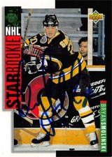 Bryan Smolinski autographed Hockey Card Bruins 1994 Upper Deck Star Rookie #242