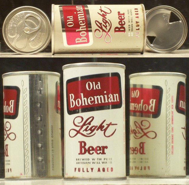 OLd Bohemian Light Beer 12 oz Can ( Contents On Side ) Eastern