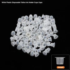 1000pcs/pack Tattoo Ink Cups Pigment Holder Tattoo Supplies Plastic Sterilized 