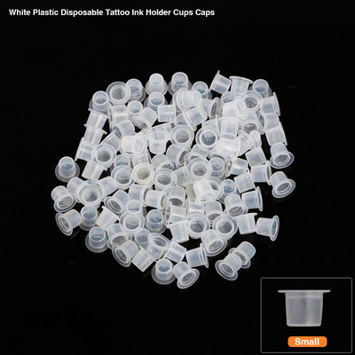 1000pcs/pack Tattoo Ink Cups Pigment Holder Tattoo Supplies Plastic Sterilized 