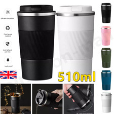 510ML Leakproof Insulated Thermal Travel Coffee Mug Cup Flask Stainless Steel 