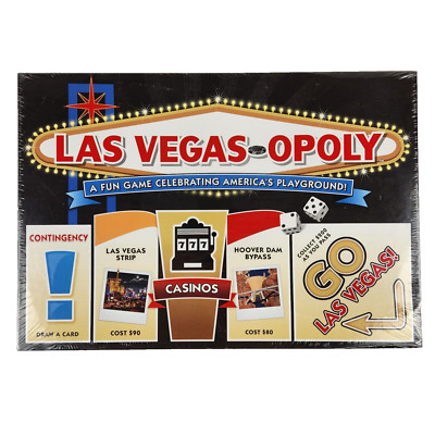 Las Vegas opoly Board Game Casino Gambling Dice 2-6 players Made in USA