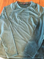 Spyder Shirt Womans Pullover Base Layer Active Top Skiing Green Sz Large C1