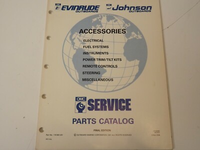 1991 OMC Johnson Evinrude Outboard factory parts catalog 175189