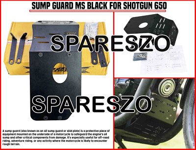 ''SUMP GUARD MS, BLACK'' PASSEND FÜR ROYAL ENFIELD SHOTGUN 650